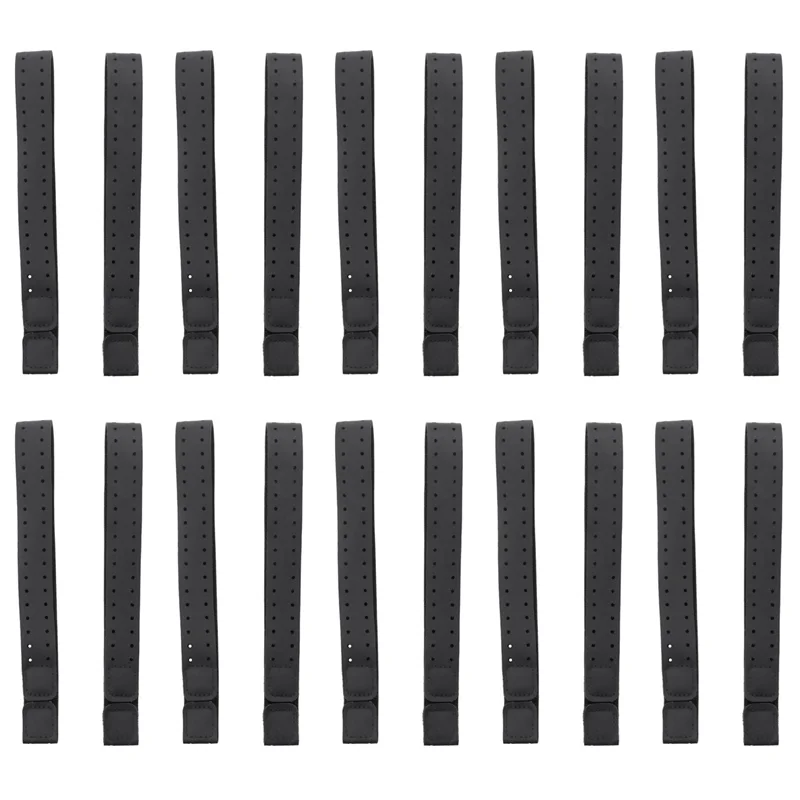 

20Pcs Adjustable And Breathable Replacement Armband Soft Strap Band For Heart Rate Monitor -Wahoo (Black)-Y41A