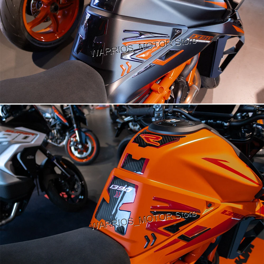 

Для KTM 1390 Super Duke R + Evo- 2024 3D Резиновая Защитная Наклейка бак наклейки Наборы