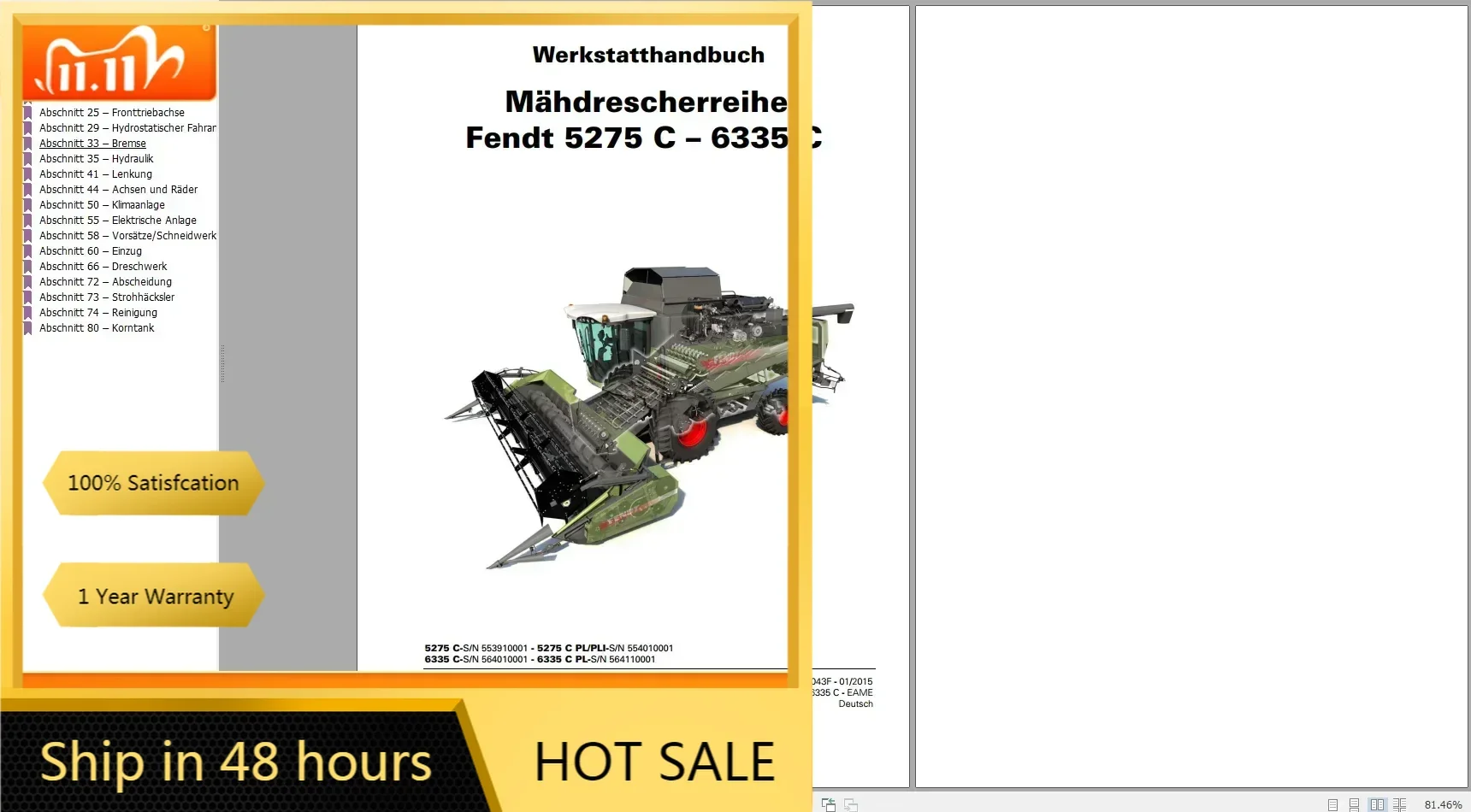 TruckEPC FENDT COMBINE Harvester Diagrams, Operator & Workshop Manuals German Languages DVD