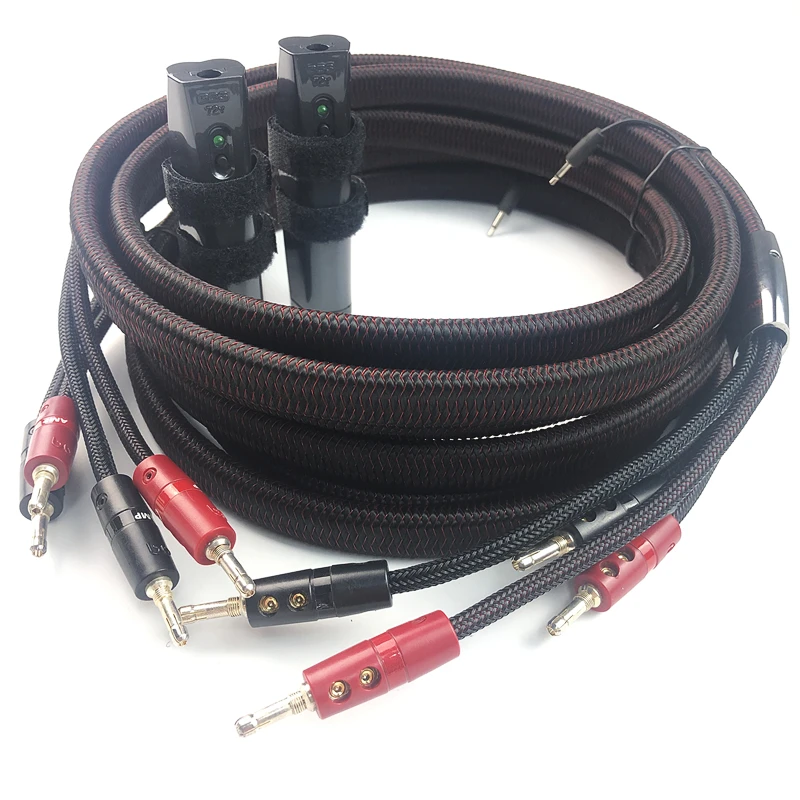 HIFI Comet DOUBLE STAR QUAD HiFi Audiophile Speaker Cable With 72V DBS For CD Player Amplifier Home Theater
