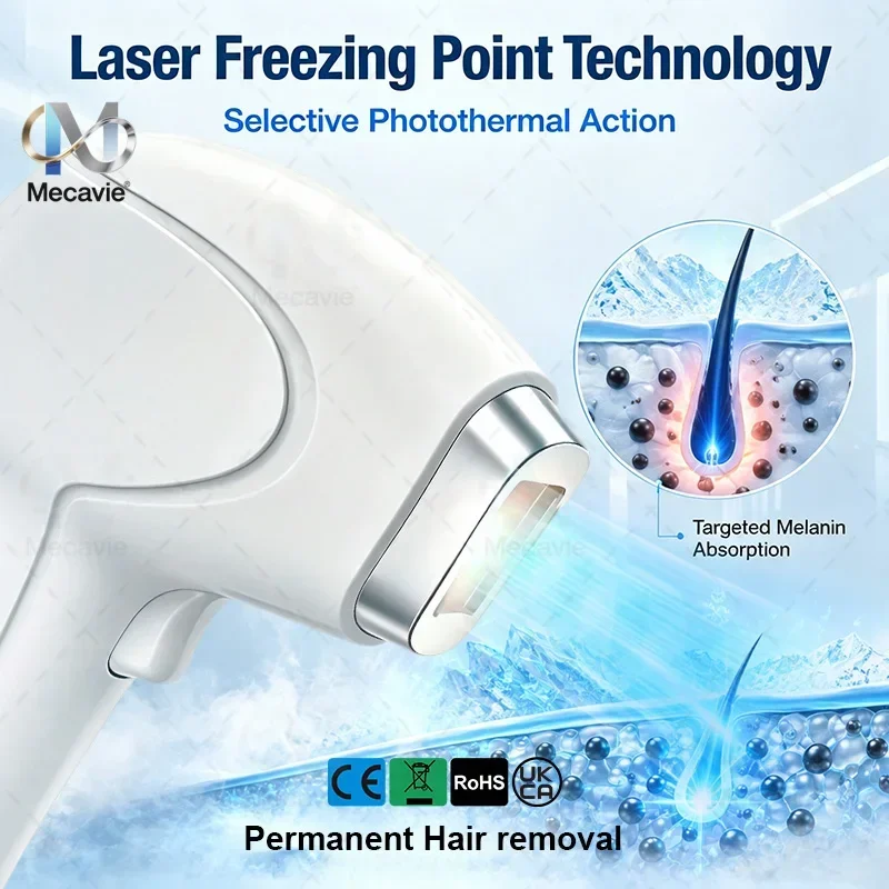 808nm Diode Laser High Efficiency Hair Removal Machine 5 Waves Painless Permanent Portable 5000W Beauty Salon Cooling Handle