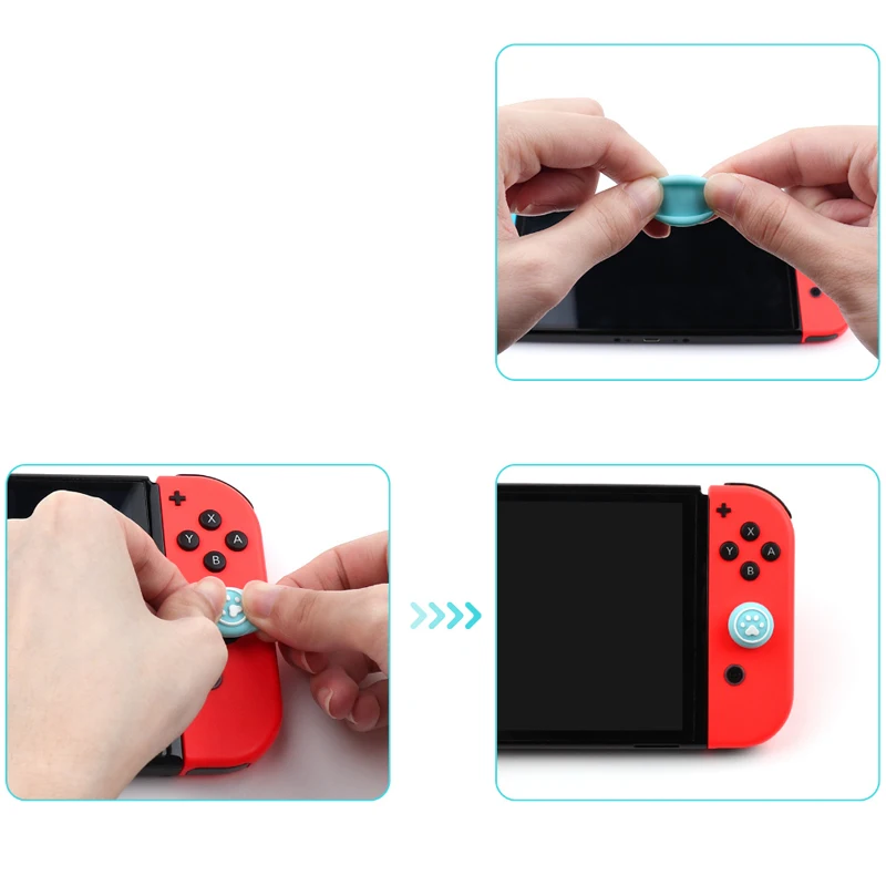 Gamepad Cat paw, Thumb Stick, cubierta Extra alta para Nintendo Switch, NS Lite, oled, Joy-con