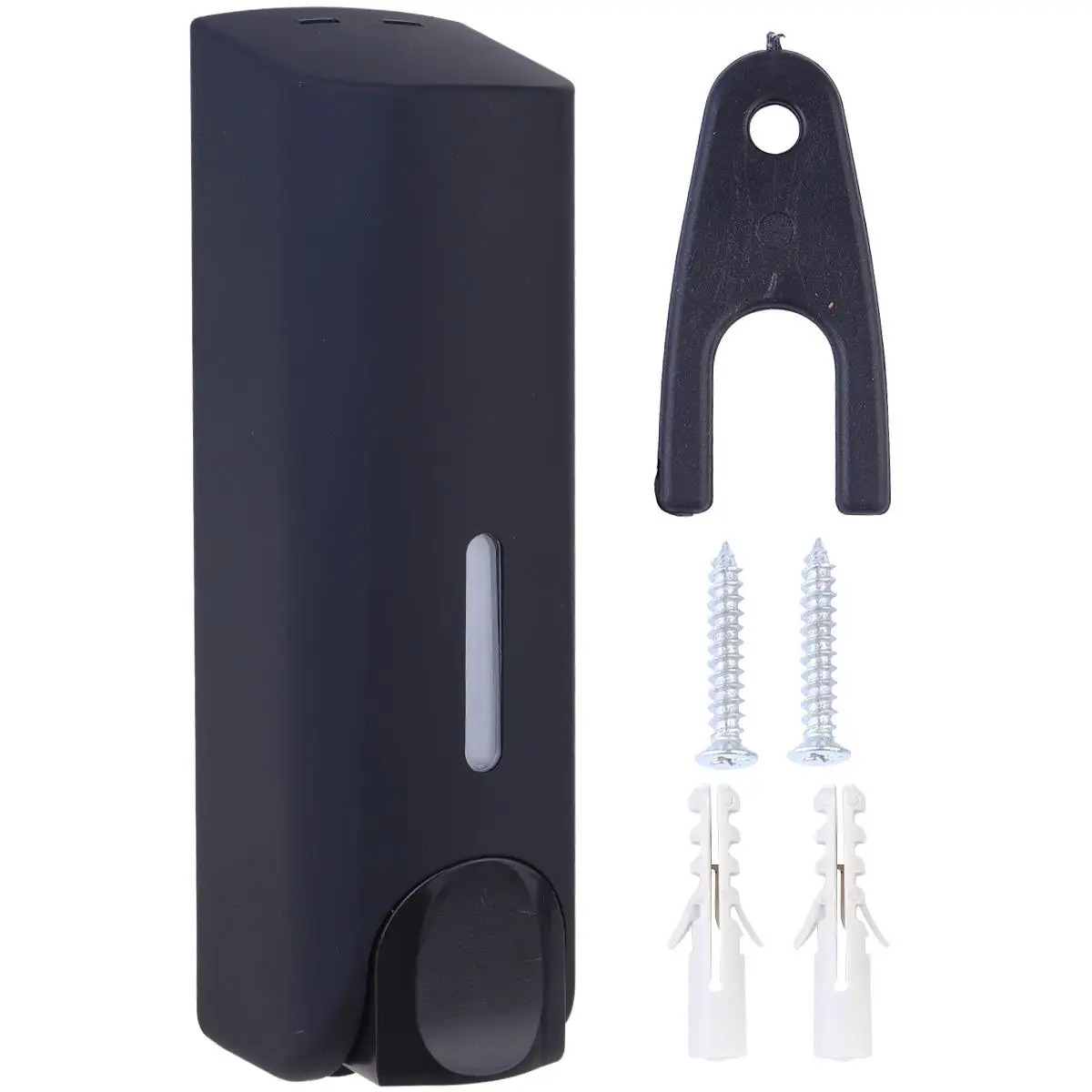 

Wall Mounted Soap Dispenser Lotion Bottle Shampoo Black Bathroom Rv Body Wash Single Travel Stable Harmless Premium