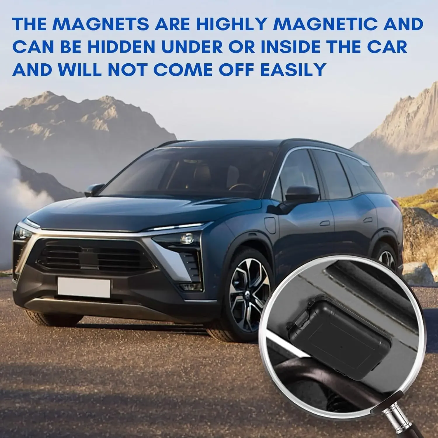 1Pcs Upgraded New Magnetic Key Holder Waterproof Under Car Hide Key Box Rustproof Key Hider Multifunctional Box for Spare Box