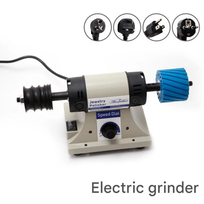 Leather Polishing Burnishing Machine Leather Edge Grinding Kit Adjustable Sander Buffing Motor for All Vegetable Tanned Leather