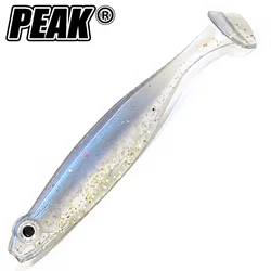 PEAK Fishing Soft Bait 6.5cm T Tail fish Fishing Lures Rainbow Color Sequin Swing Fishing Spinner Bait