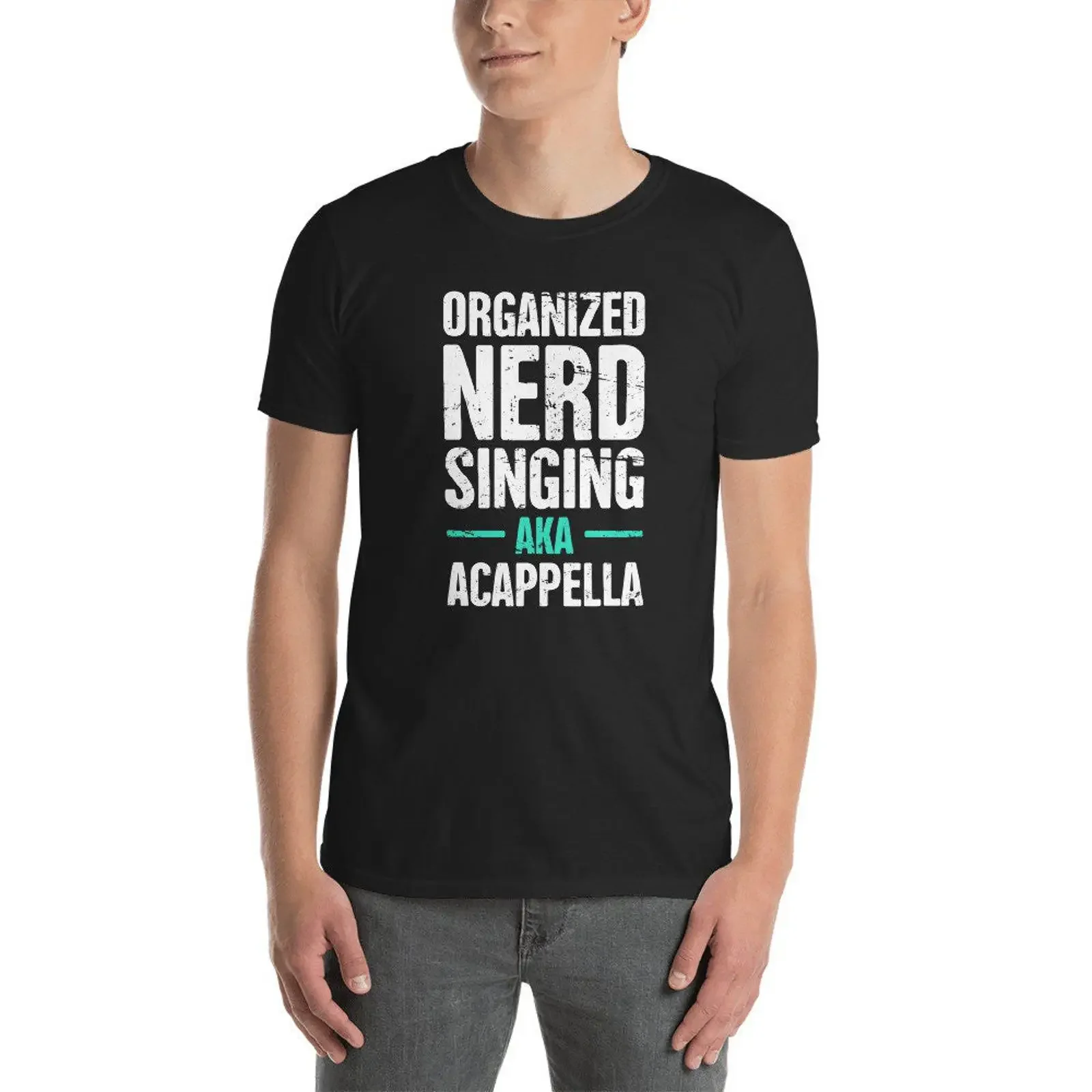 Funny Acappella T Shirt For Choir Vocal Students vintage Washed Soft Stretched Comfortable Breathable Unisex Stylish Slightly