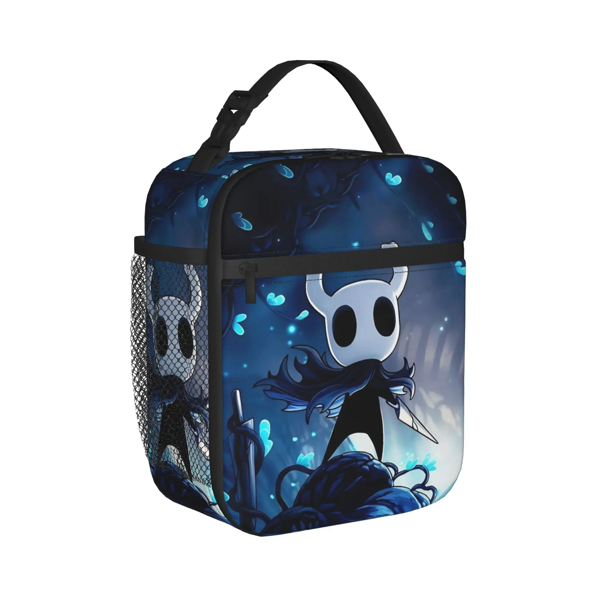Hollow Knight Video Game Lunch Bag  Cute Lunch Box For Women Travel Convenient Cooler Bag Waterproof Graphic Tote Food Bags