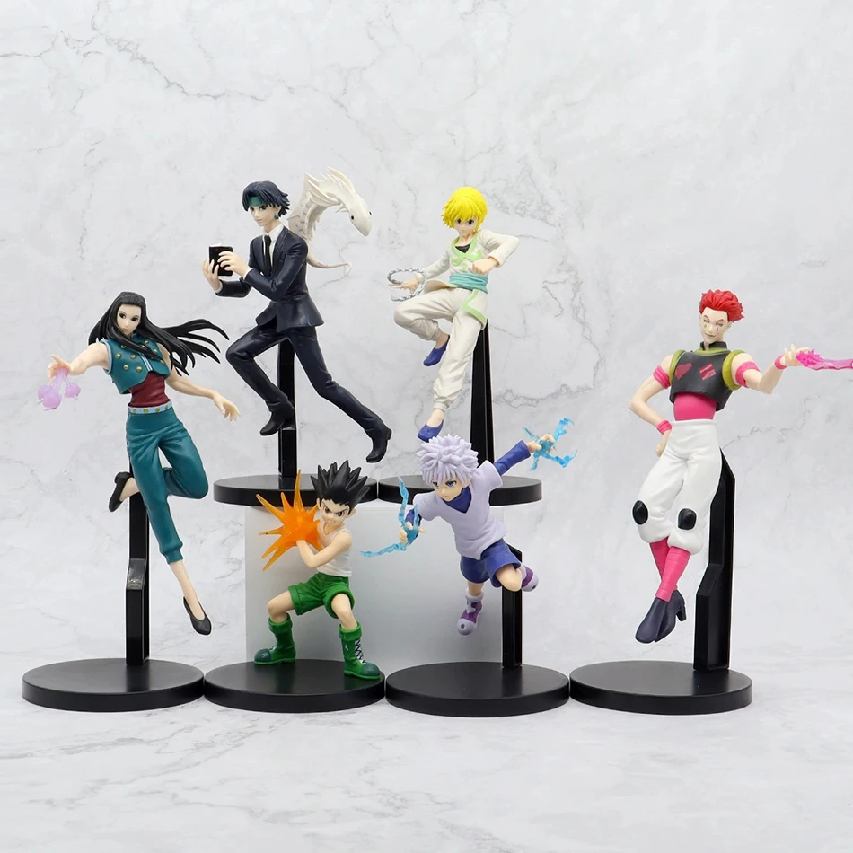 15-23cm Hunter x Hunter Chrollo Lucilfer Anime Figure Hisoka Action Figure Killua Zoldyck Kurapika Figurine Collectible Model