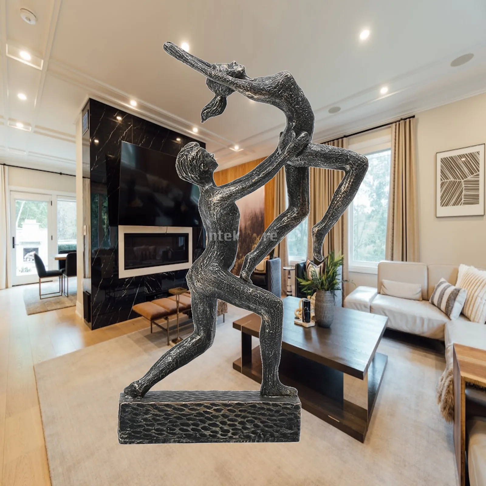 Gymnast Figurine, Sculpture, Collectible Statue, Mantelpiece, Centerpiece, Bedroom.