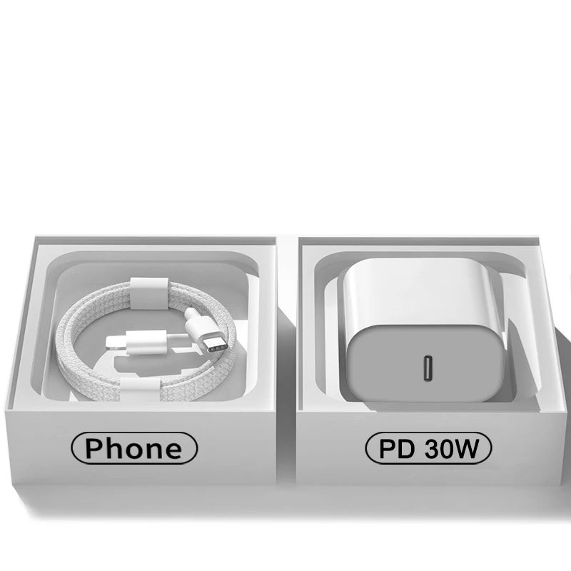 For Apple PD 30W USB Type C Charger For iPhone 15 13 12 11 14 16 Pro Max Plus XR X iPad Fast Charger