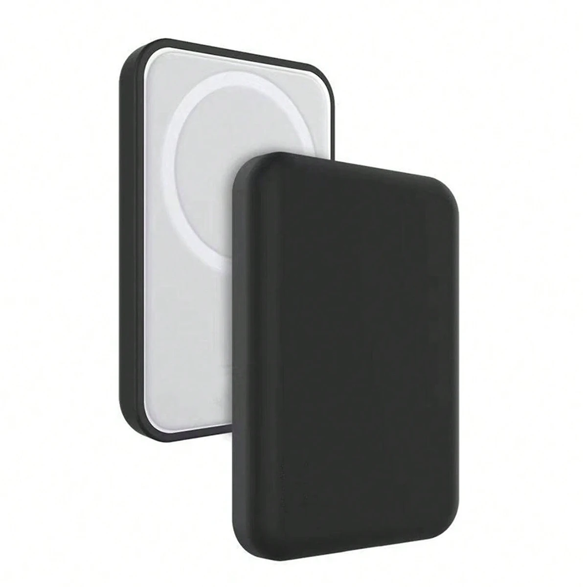 1 Stück schwarze TPU-Ladehülle, kompatibel mit Apples originaler kabelloser MagSafe-Powerbank