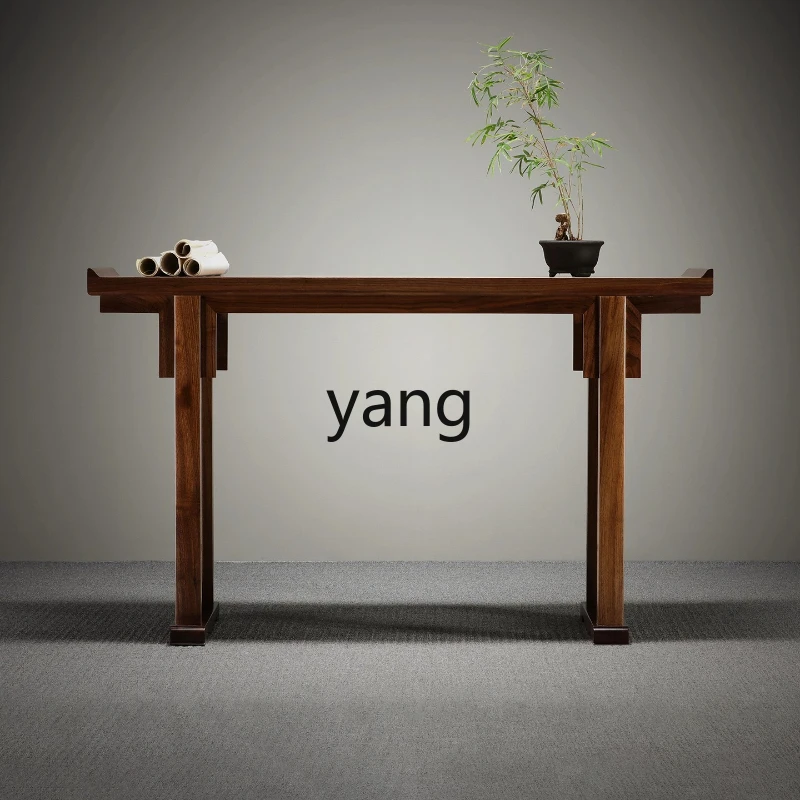 

YHM solid wood strip table Chinese long strip table entrance table