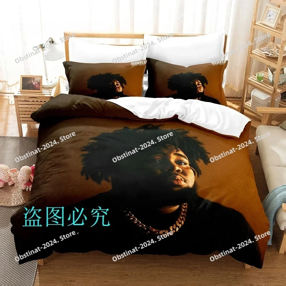 Popular Rod Wave album Bedding Set Single Twin Full Queen King Size Bed Set Adult Kid Bedroom Duvetcover Sets parure de lit Bed2