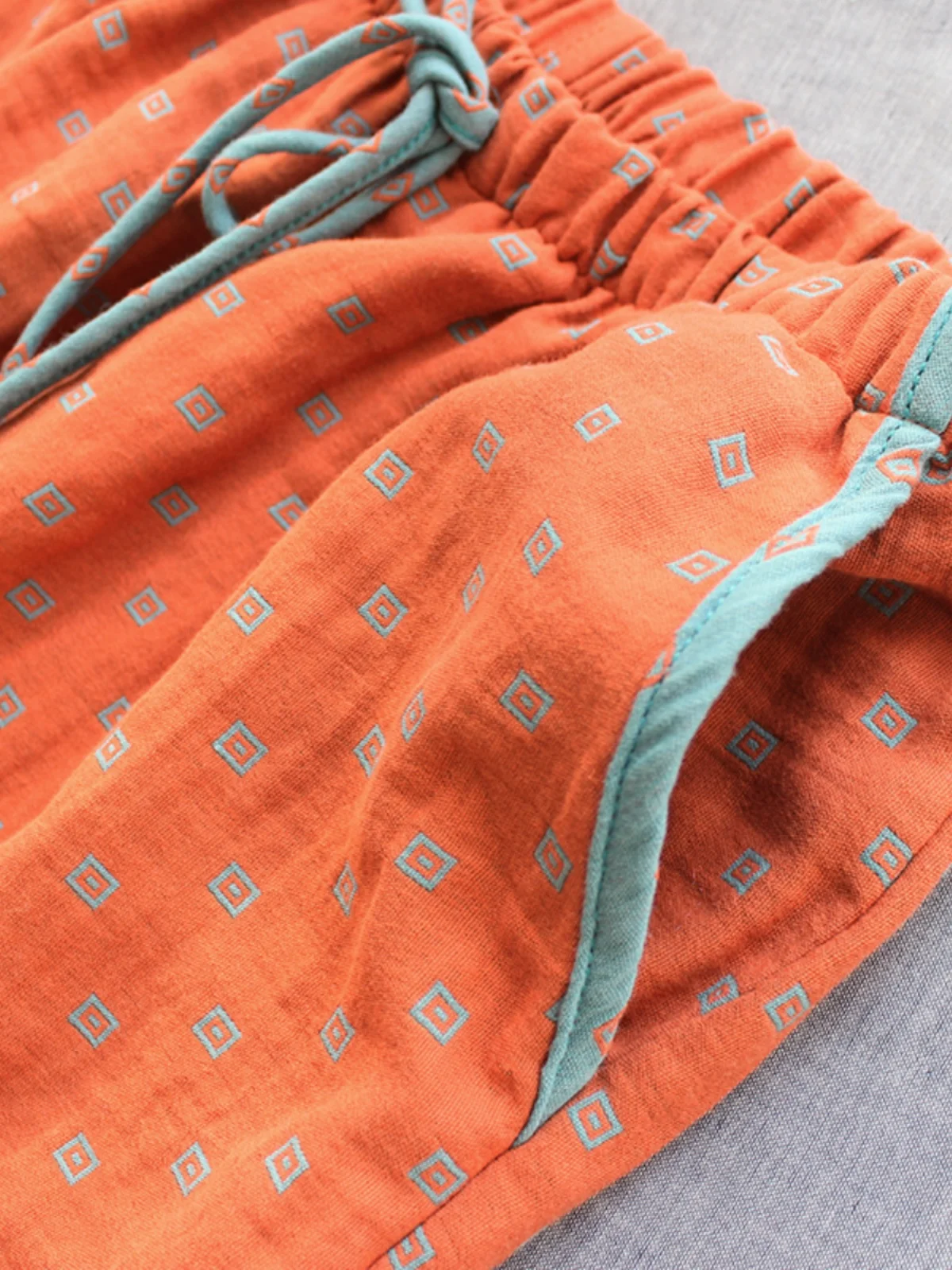 High Quality Pure Cotton Twill Casual Sleepwear Pants Home Clothes for Couples Spring Summer Autumn Thin All Cotton Color Wov...