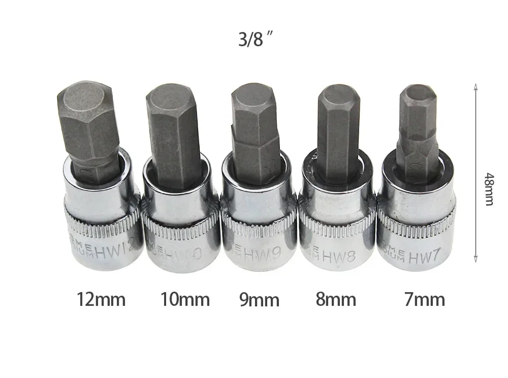 العالم التاسع 13 قطعة مفتاح ألين اسئلة وجع 1/4 "3/8" 1/2 "محرك الكروم الفاناديوم مرآة مصقول مآخذ CRV الصلب بت المرآب أداة