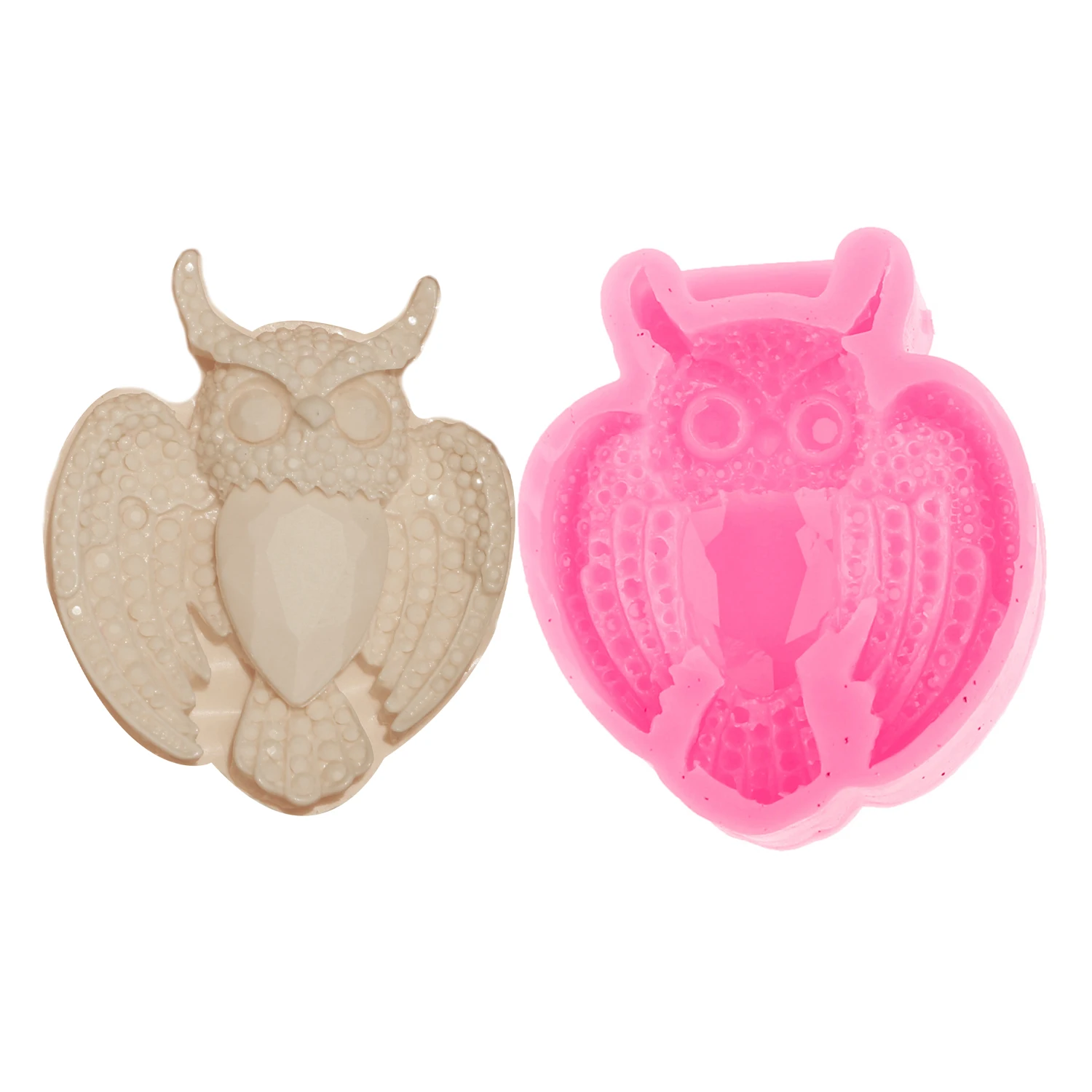 Silicone Diamond Owl Molds Fondant Cake Chocolate Decorating Baking Mould Soap Mold