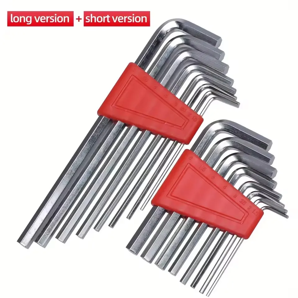 5/8/11 Stück Inbusschlüssel Metrischer Schraubenschlüssel Zollschlüssel L-Schraubenschlüssel Schlüssel Größe Inbusschlüssel Kfz-Reparatur-Werkzeug-Set Home Hand Job Tools