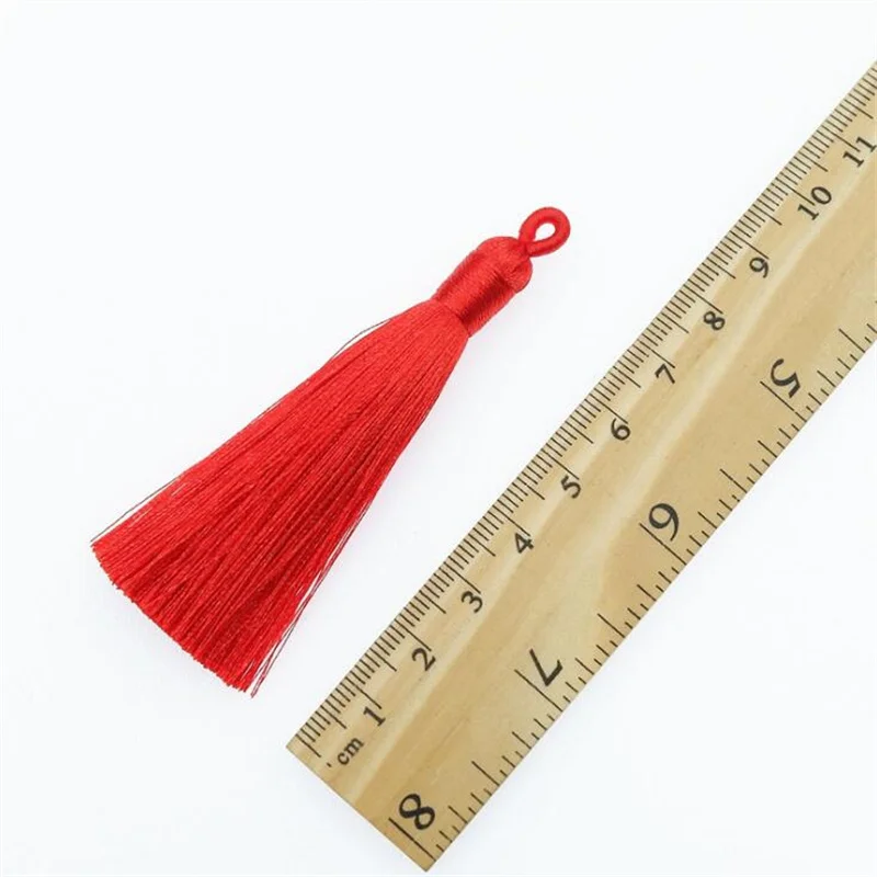 10pc 8cm Tassel Fringe Accessories for Imitation Earring Resin Bookmark Jewelry Keychain Craft Material Making Supply Handmade