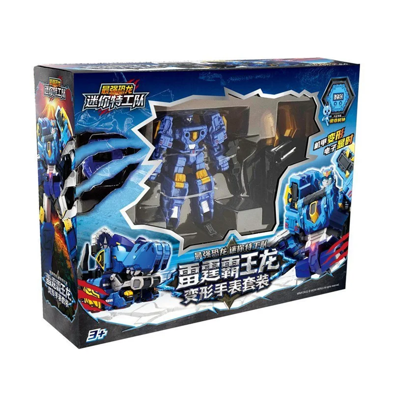 New Mini Force 8 Dinoid Warrior Transformation Robot Toys Action Figures Mini Force X Tyrannosaurus Rex Warlord Deformation Toy