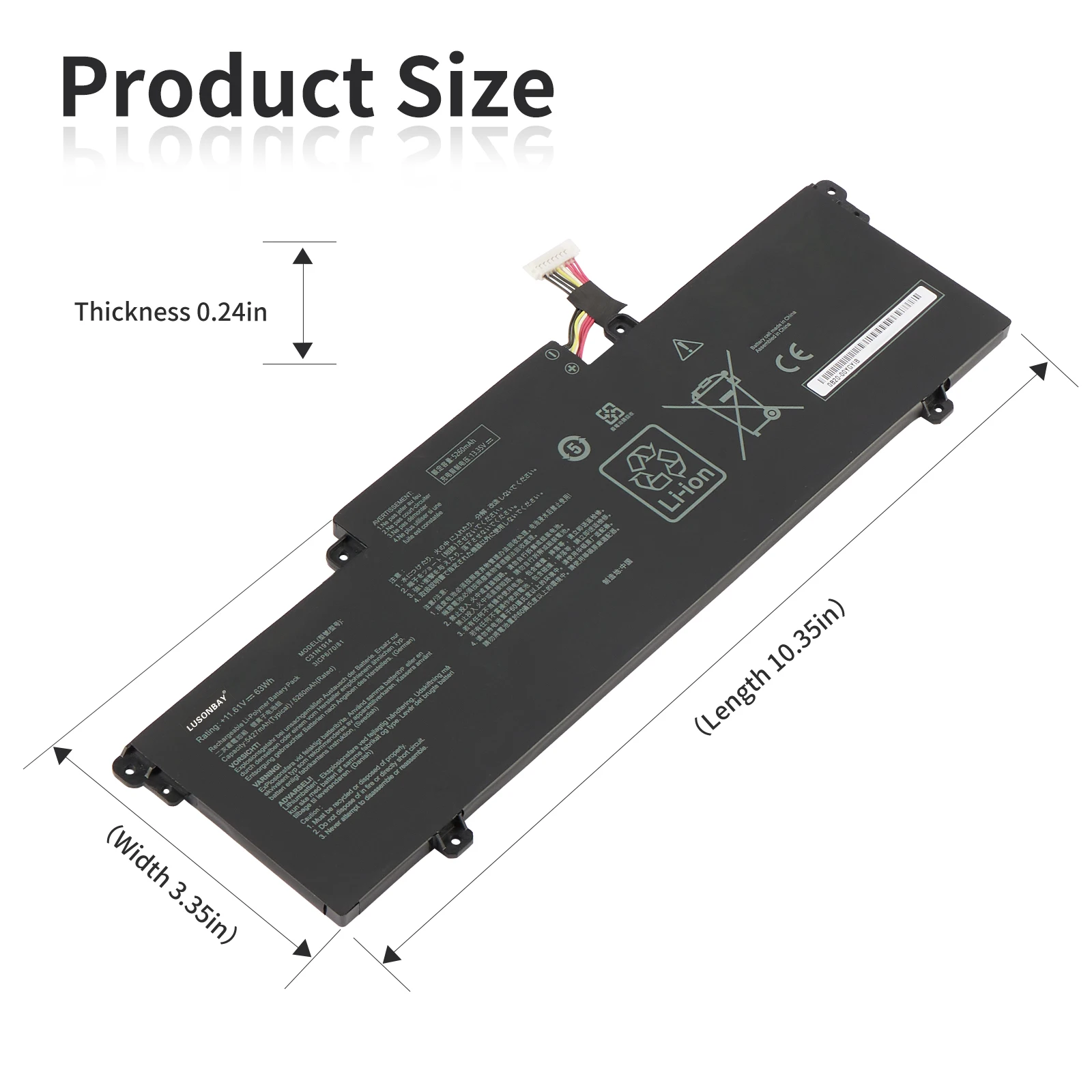63WH C31N1914 Laptop Battery For ASUS ZenBook UX425UG UM425QA UX435EA UX435EG UM425UAZ B5402FEA B7402FEA B5402CBA B5402CEA