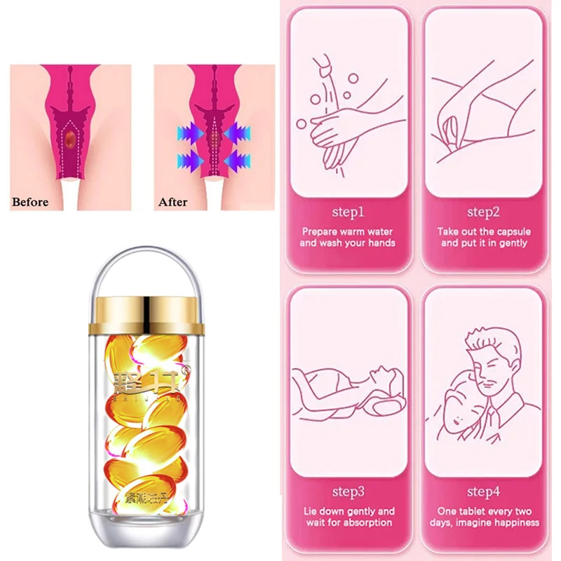 Gel de raffermissement du vagin pour femme, 32 capsules, orgasme, rétrécissement du vagin, rehausseur de libido, exclathiculant Climax, huile de soin pour femme