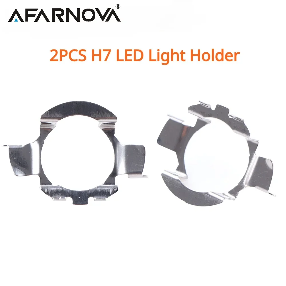 H7 bohlam lampu depan LED H7, 2 buah, Kit klip Retainer soket adaptor penjepit H7 untuk BMW/Audi/Bens/Buick/Nissan dll