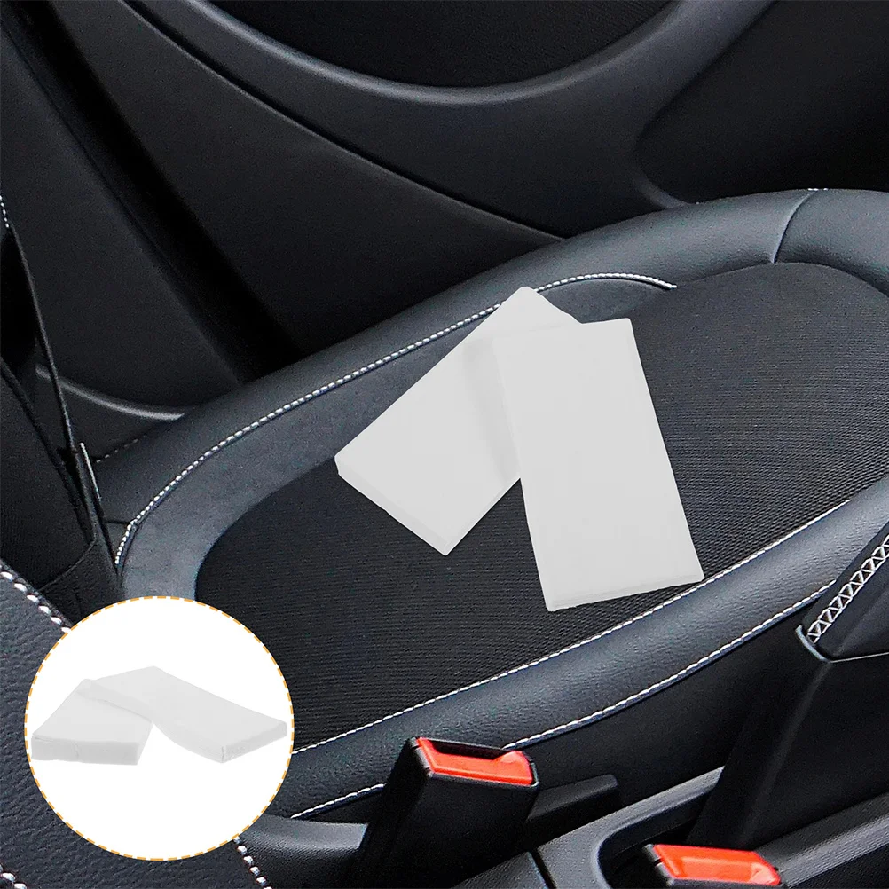 4 عبوات مناديل السيارة 50 ورقة لكل حقيبة من مادة لب الخشب حامل حاجب تلقائي متوافق مع معظم أنسجة المركبات للسيارة #2