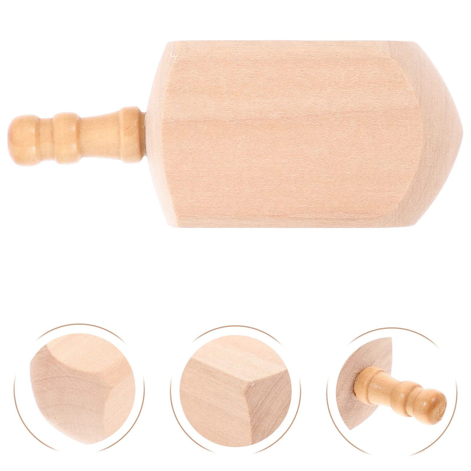 4 Pcs Hanukkah Dreidel Party Decoration Paint Your Own Wooden Dreidels Unfinished Toddler