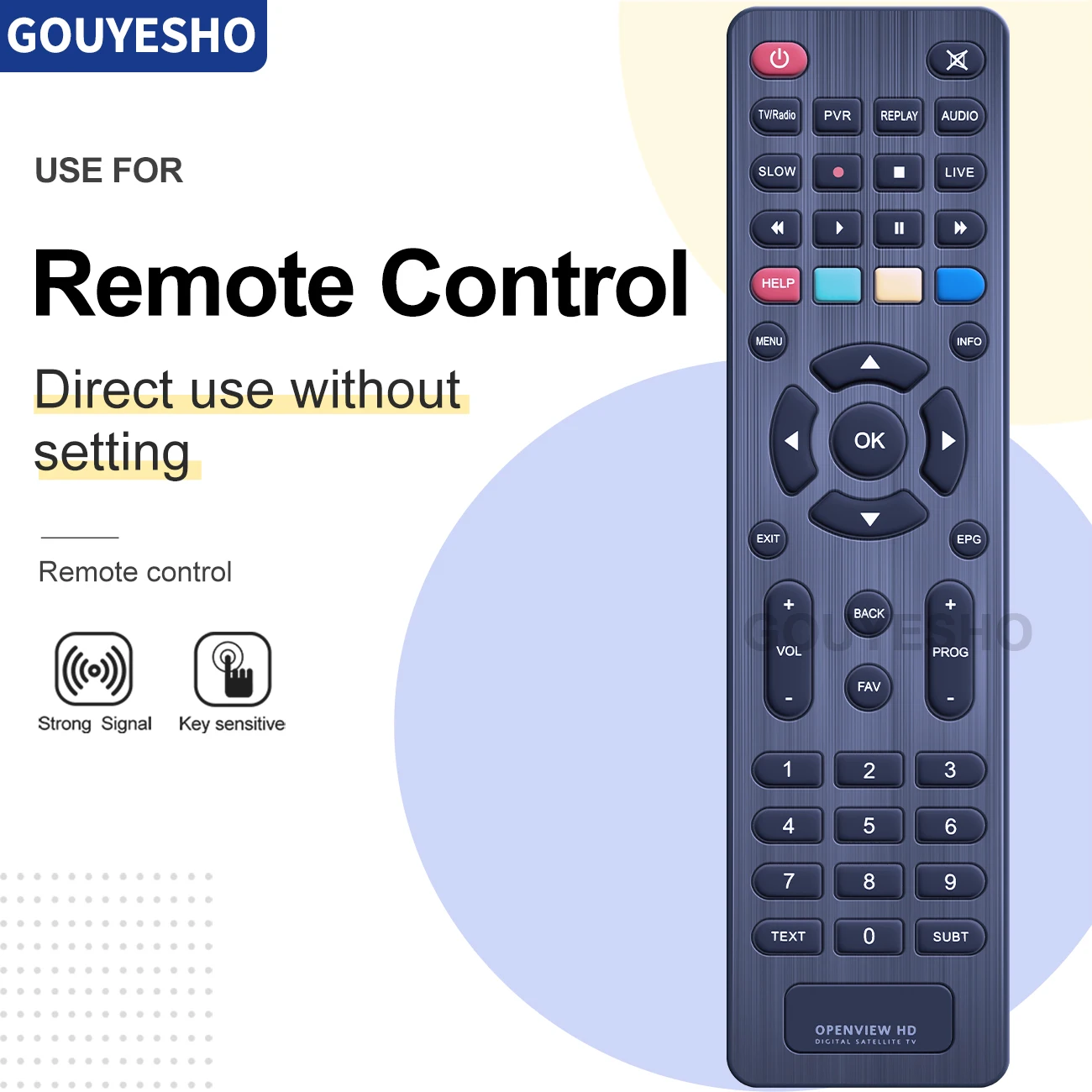 New Replacement Remote Control For OVHD Digital Satellite Decoder 4165 KT1045 TV