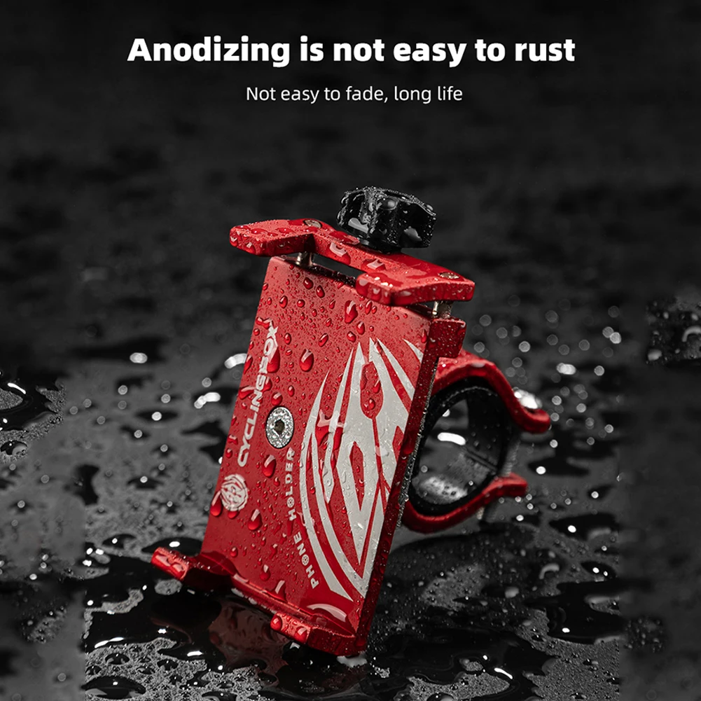 Bicycle Phone Holder Aluminum Alloy Mobile Phone Holder Mountain Bike Bracket Electric Scooter Phone Stand Cycling Accessories