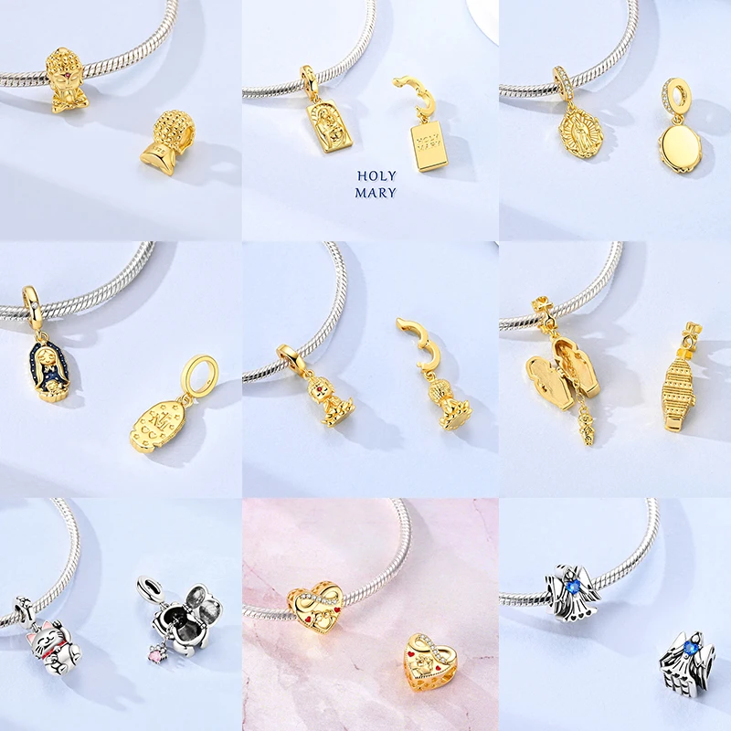Neuer Russischer Matroschka-Anhänger aus 925 Sterling Silber, Russische Matroschka-Perle, Passend für Armbänder, DIY Damenschmuck Geschenk 2026 – Detail 9