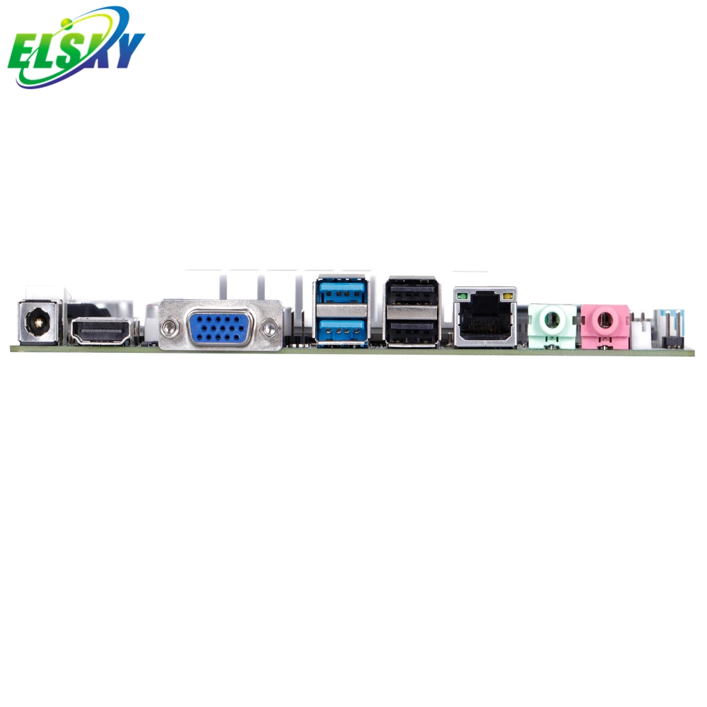 ELSKY Hot Sale  Fanless Gaming Motherboard with Processor M219FC Integrated HD Graphics J1900 Processor Quad Cores DDR3 8G RAM