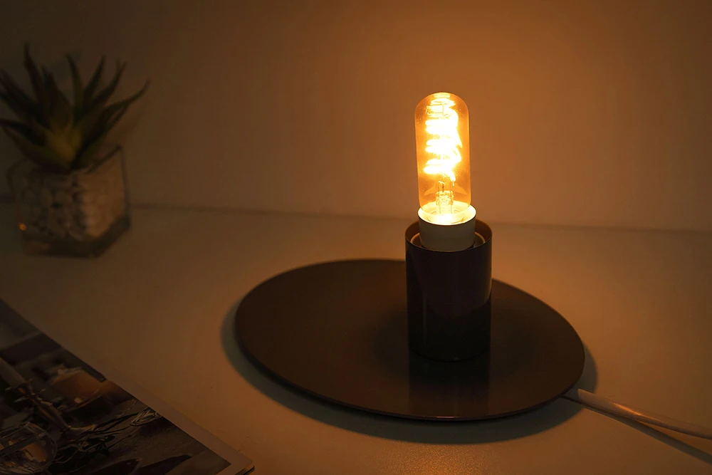 Tubular Retro Night Bulb E14 E12 220V 110V Dimmable 3W 2200K Soft Filament Living Room Table Light Chandelier Replaceable Bulbs