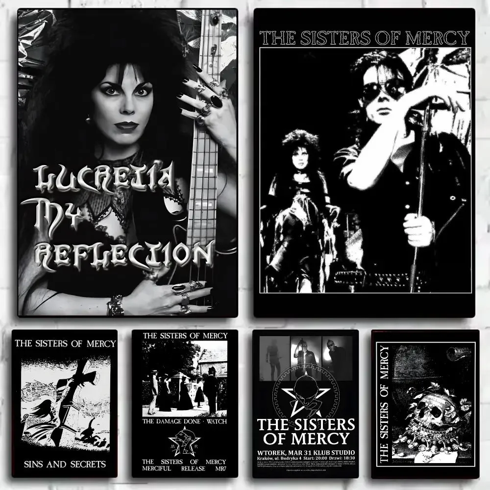 Rock Band The S-Sisters of M-Mercy Poster Decorative Wall Art Sticker Mural Print for Bedroom Living Room Hallway Home Decor