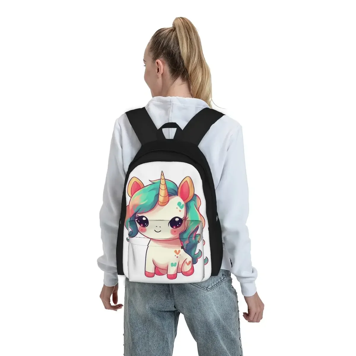 Cute Cartoon Unicorn Backpacks Boys Girls Bookbag Students School Bags Cartoon Kids Rucksack Laptop Rucksack Shoulder Bag