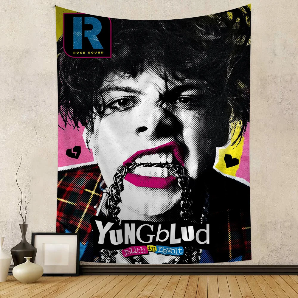 Y-Yungblud Hot Singer Chart Tapestry for Living Room Home Dorm Decor Art Home Decor