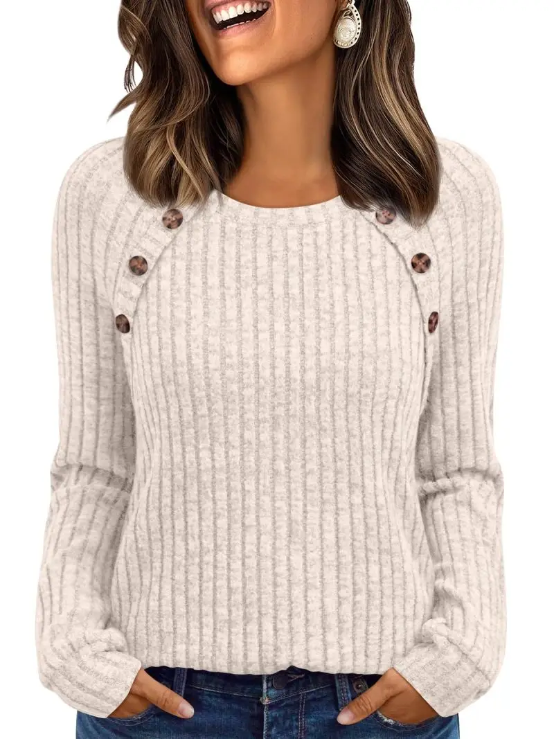 

Womens Tops Long Sleeve Shirts Fall Lightweight Sweaters