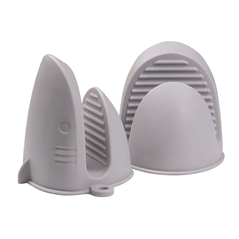 Thickened Silicone Oven Mitts with Shark Shape for Kitchen Cooking Air Fryer Microwave - Heat Resistant Gloves