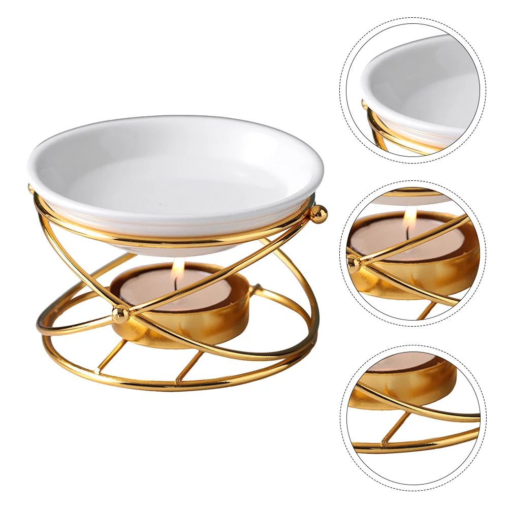 

1Pcs Ceramic Aroma Burner Essential Oil Diffuser Tea Light Holder for Indoor Home Living Room Bedroom Decoration Aromatherapy