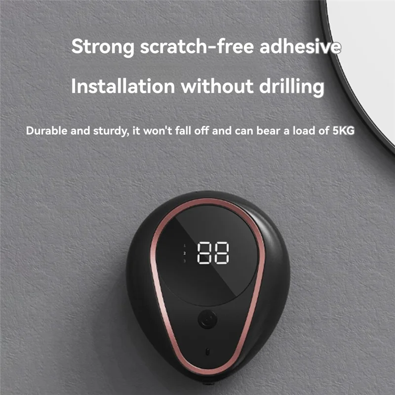 

【Buy It Now】1500Mah Foam Rechargeable Soap 300ML Automatic Soap Dispenser Wall-Mounted Smart Hand Washing Soap Dispenser