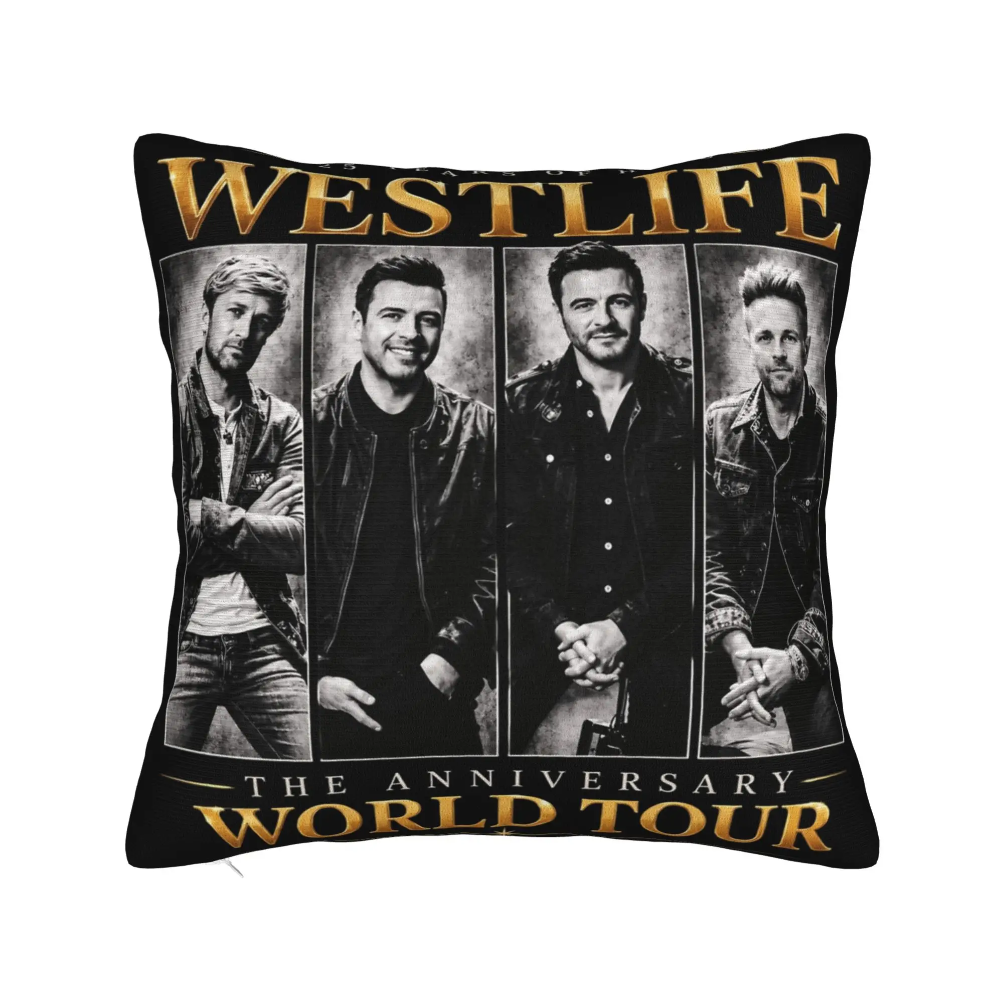 Westlife 25th Anniversary Tour 2026 Pillowcase Merch Printed Cushion Cover Decor  Throw Pillow Case Cover Home Multi Size
