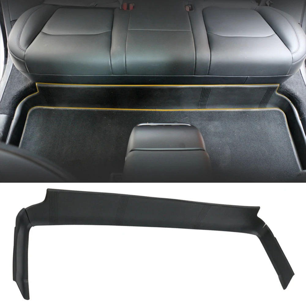 

For Tesla Model Y 2021 2022 Car Rear Seat Extension Pad Anti Kick Interior Pad Lengthened Full Surround Pad TPE Protection Cover