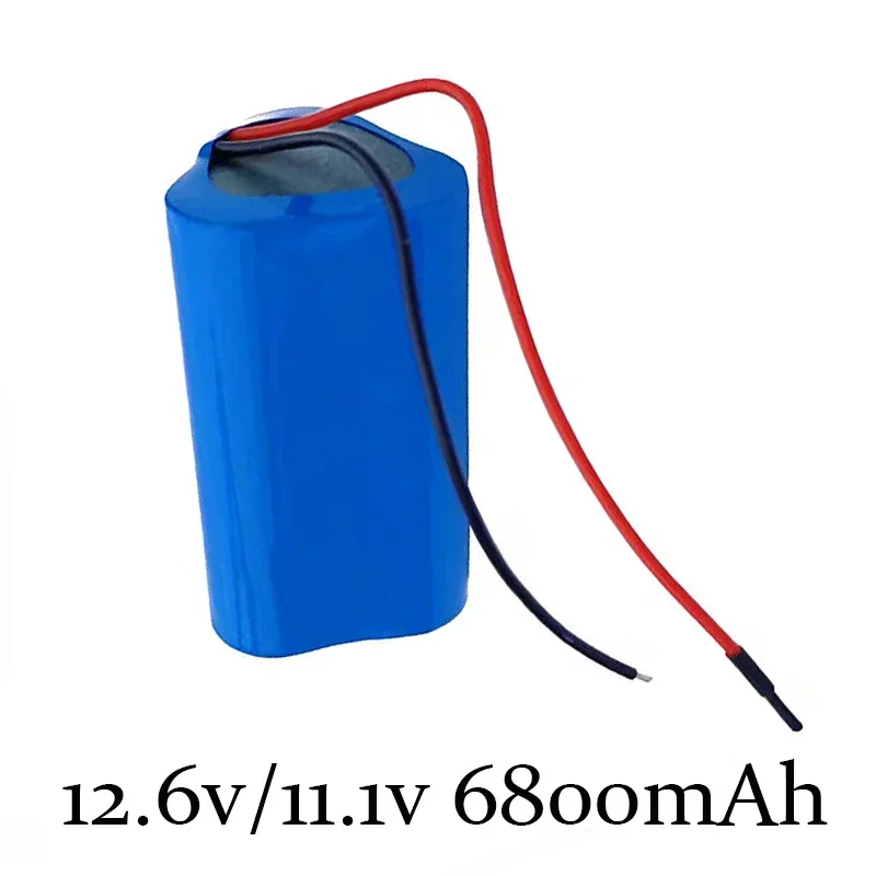 

12V Battery 3S1P 12.6V/11.1V 6800mAh 18650 Lithium-ion Battery Pack with 5A BMS for Backup Power Ups CCTV