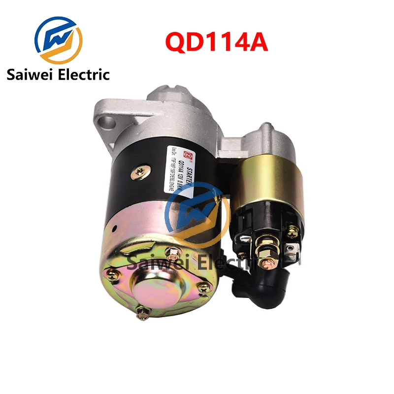 QD114A 12V 0.8KW Diesel Generator Engine Starter Motor Copper Made Motor Electric Genset Parts