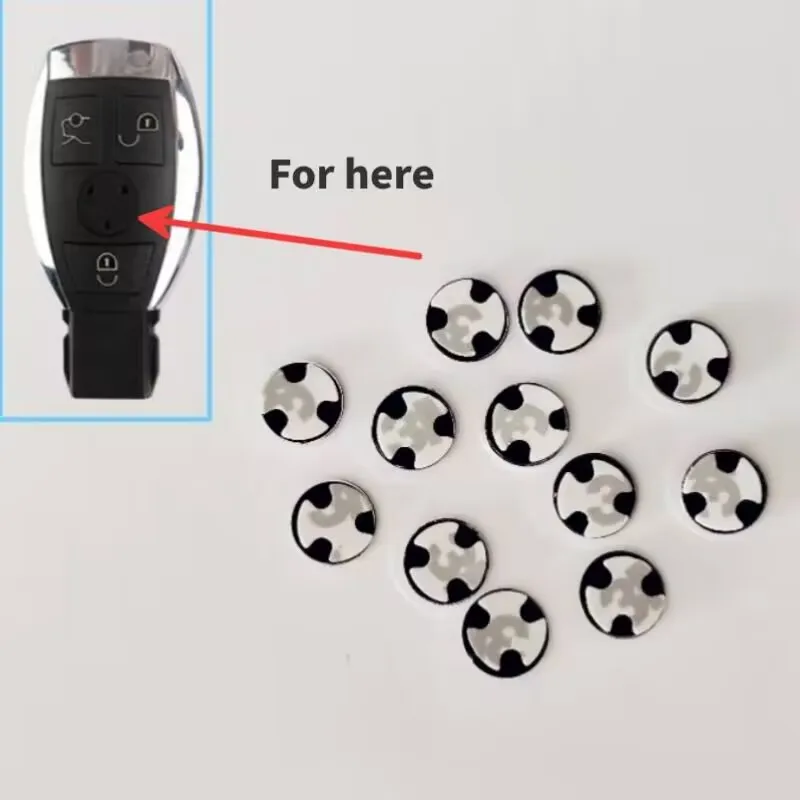 13mm DIY Emblem Logo Replacement Sticker Emblem for Mercedes for Benz Remote Control Car Key Badge