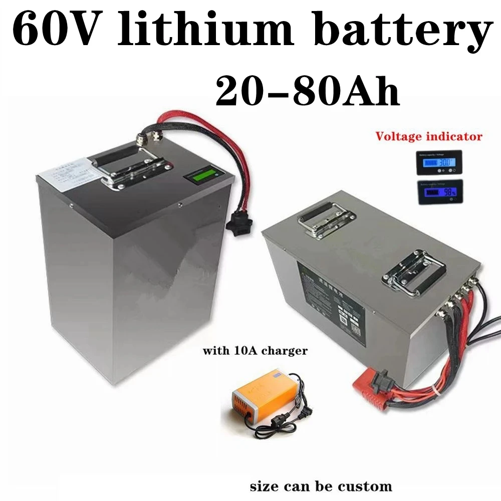 

60V 60Ah 40Ah Lithium ion battery 60v 85Ah 30Ah 35Ah li ion battery with BMS + charger