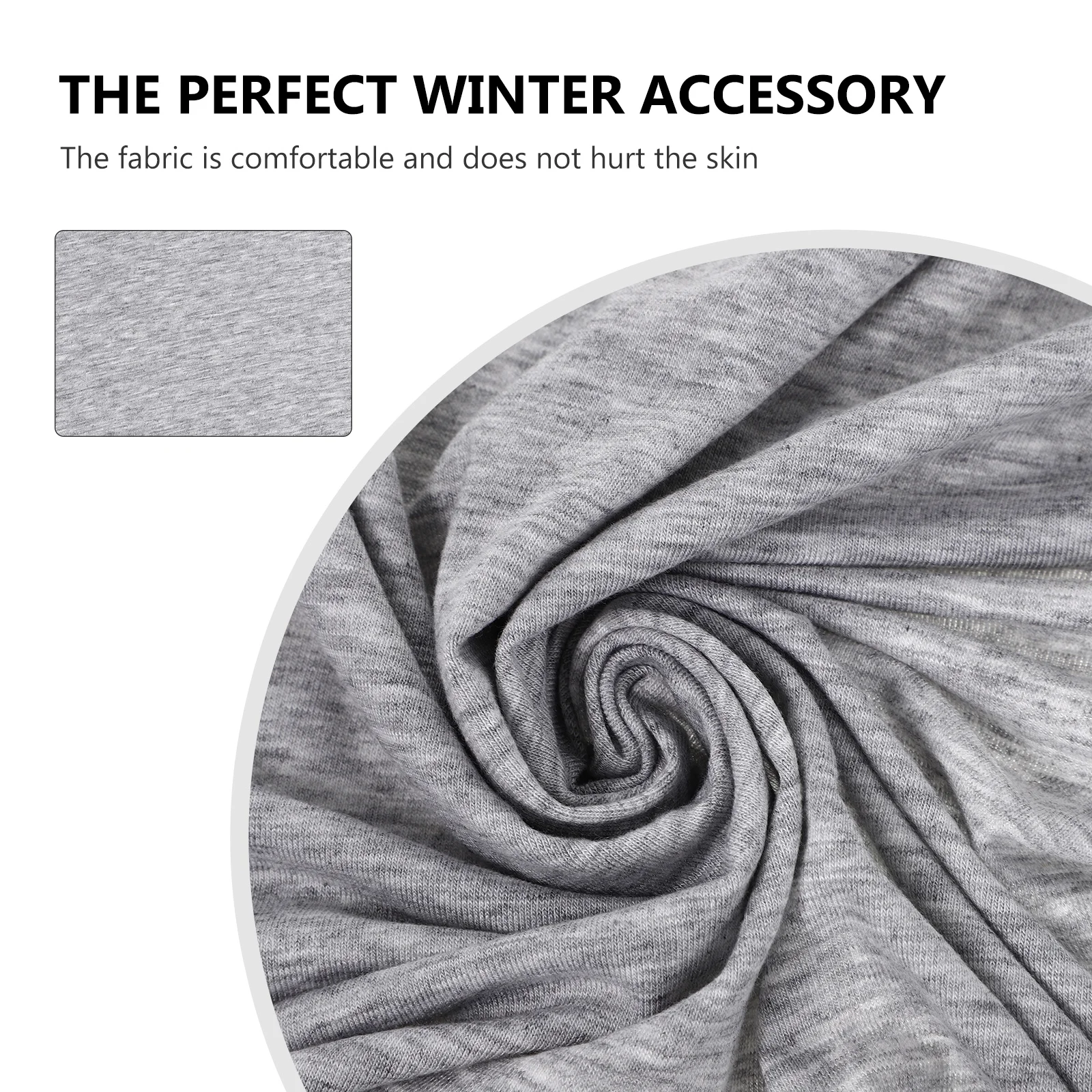 1セットの綿帽子、手袋、靴下セット、快適な日常着、柔らかく通気性のある生地、グレーの受け取り