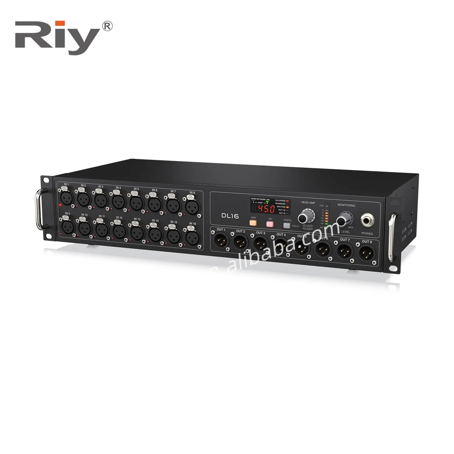 DL16 High Quality Passive Digital Stage Box 16 Inputs 8 Outputs Stereo/Mono/Surround Audio Console Mixer 16 Microphone