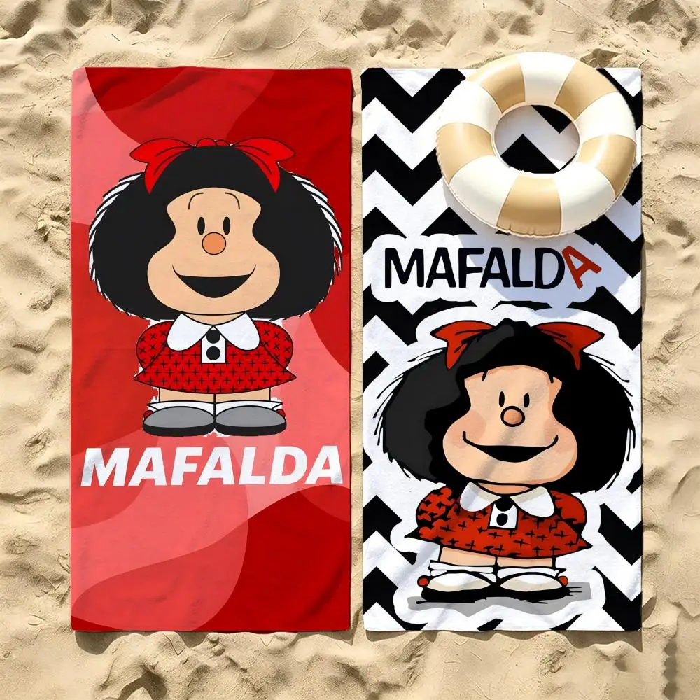 Comic Mafalda Towel Microfiber beach towel, quick-dry, sand-free, ultra-fine fiber, super soft.